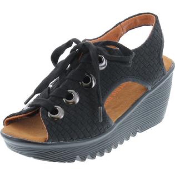 Bernie Mev Marcelo Lace-up Wedges Open Toe Sandals - Picture 1 of 11